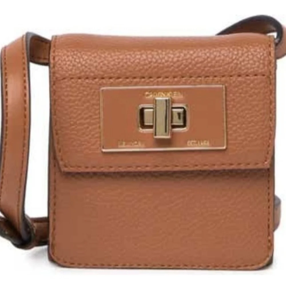 CALVIN KLEIN Caramel Kiera Rocky Road Crossbody - Picture 2 of 9